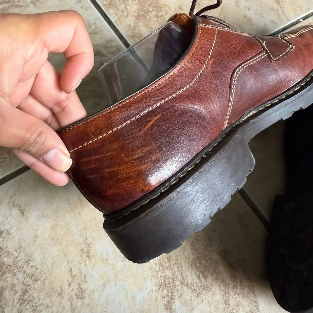 Allen Edmonds Mapleton Men's Size 10D Brown Leather #7954‎ Dress Shoes Oxford